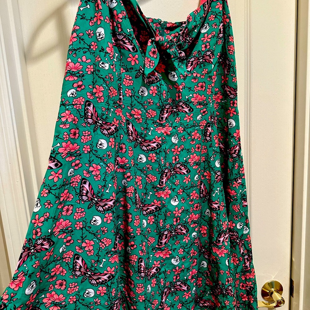 Hell bunny Pink and Green dress